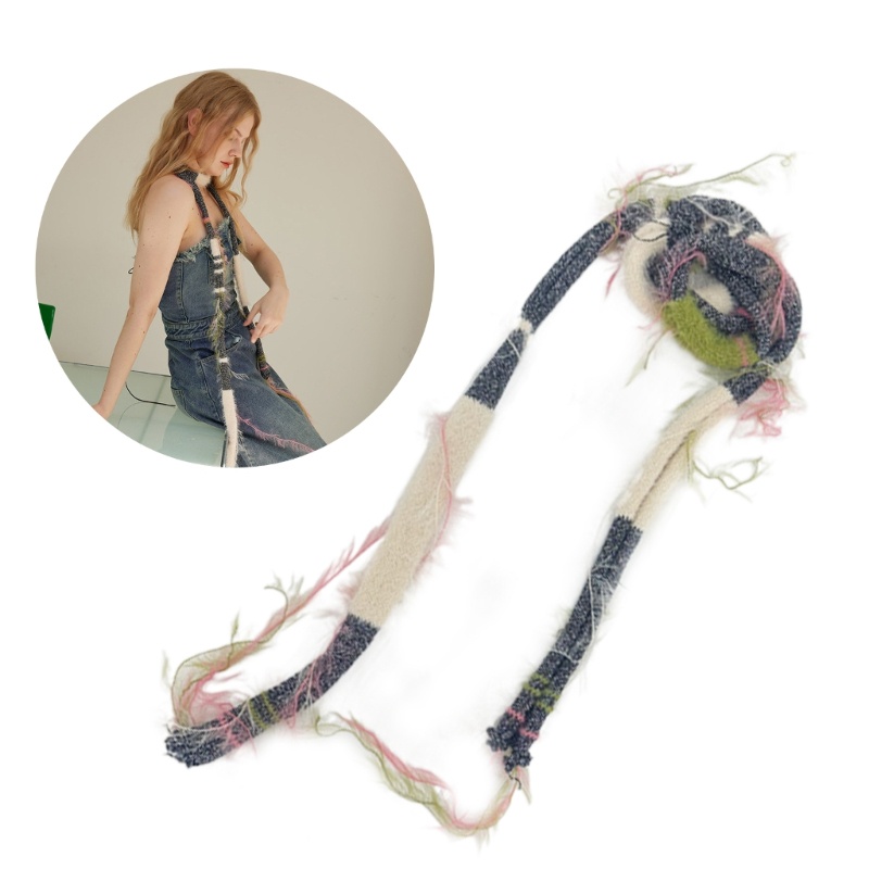 Orangesea Y2K Harajuku Style Choker ผ้าพันคอสําหรับผู้หญิงสาว 2000s เสื้อผ้าอุปกรณ์เสริม