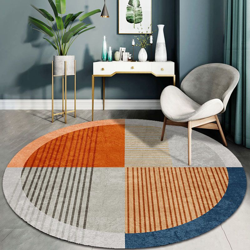 พรมปูพื้น ทรงกลม แบบ