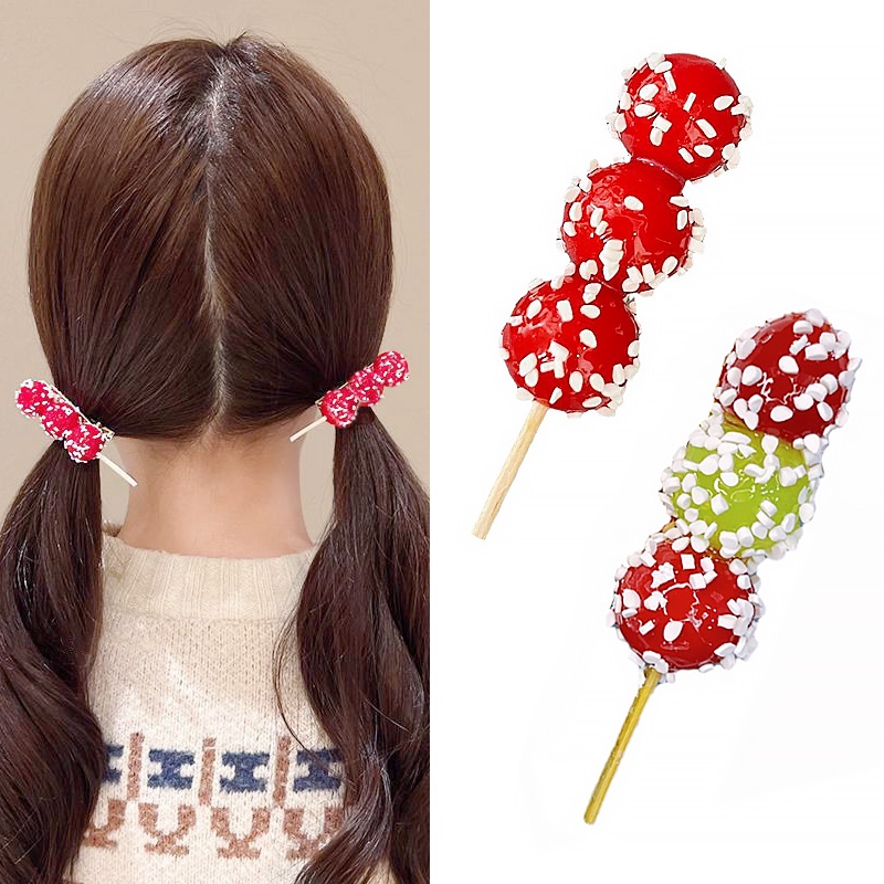 กิ๊บติดผมหน้าม้า สีแดง น่ารัก ไม่ซ้ําใคร สําหรับปีใหม่