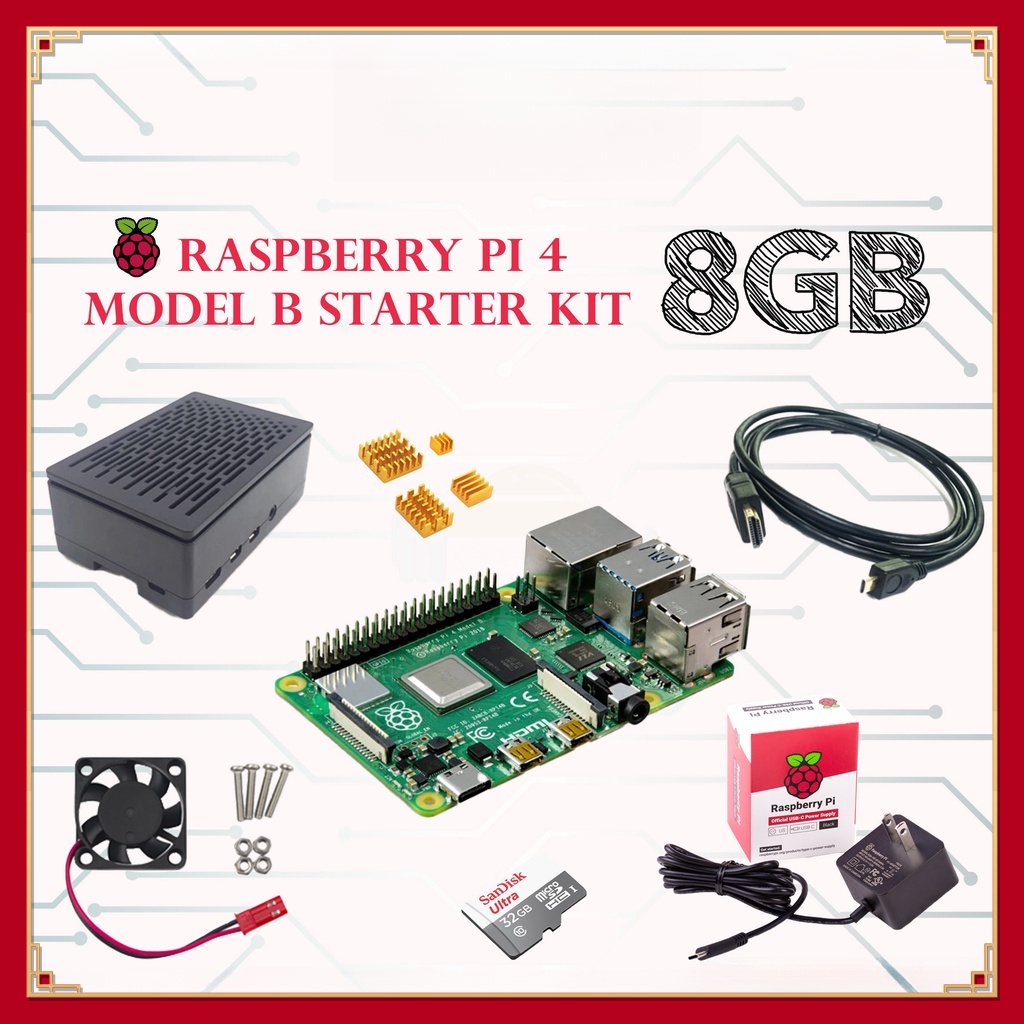 Raspberry PI 4 8GB KIT ถูกที่สุด พร้อมโปรโมชั่น ม.ค. 2024