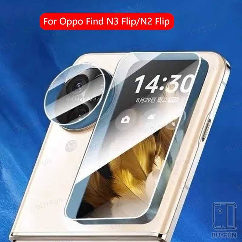 2in1 ฟิล์มกระจกนิรภัยกันรอยหน้าจอ ขนาดเล็ก สําหรับ Oppo Find N3 n3Flip PHT110 CPH2519 CPH2437 N2 Flip 5G