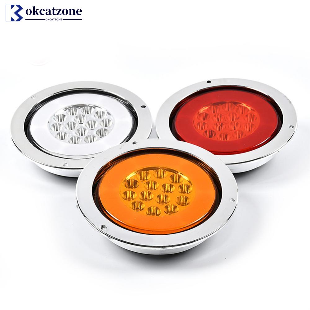 Okcatzone ไฟท้ายรถบรรทุก ไฟเบรก LED 24V G7Z5 1 ชิ้น