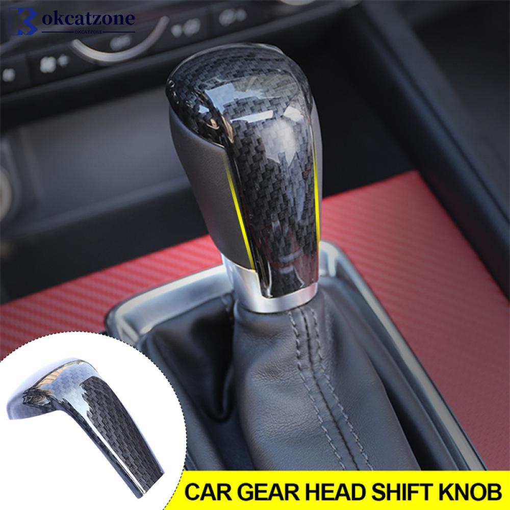 Okcatzone สติกเกอร์ติดหัวเกียร์รถยนต์ อุปกรณ์เสริม สําหรับ Mazda CX4 CX5 CX8 CX9 Axela 2014-2021 G2W4