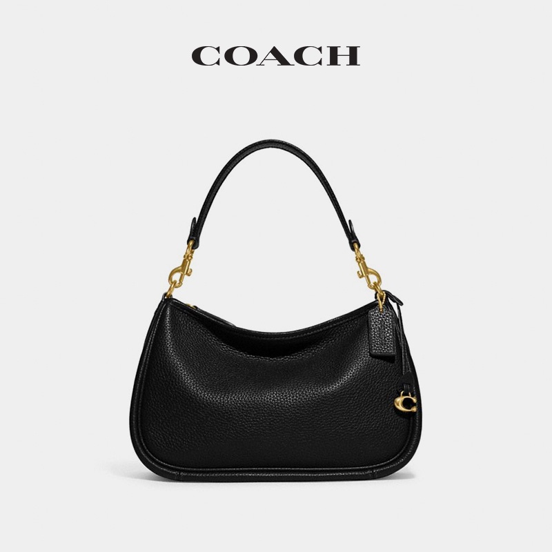 COACH/กระเป๋าสะพายข้างผู้หญิง CARY/กระเป๋าสะพายไหล่พื้นผิวสีดำ CC437  CC438