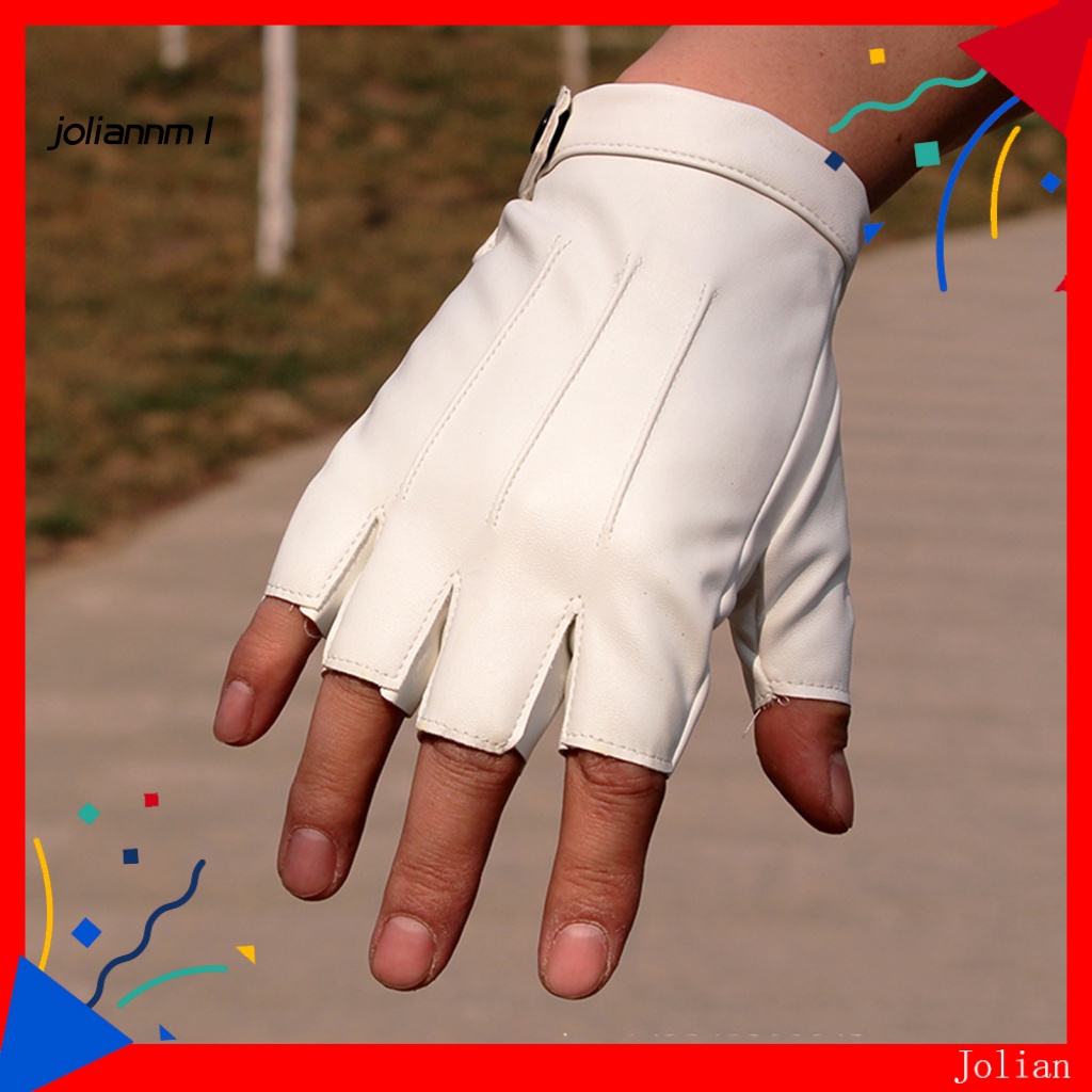 [JM] ถุงมือหนังเทียม กันน้ํา ปรับได้ สําหรับแต่งคอสเพลย์ฮาโลวีน เล่นกีฬากลางแจ้ง ทุกเพศ ทุกวัย