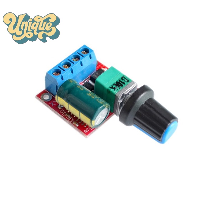 (Unique) 5A 90W PWM 12V Motor Speed Controller Module - 4.5V-35V ปรับความเร็วได้ ใหม่