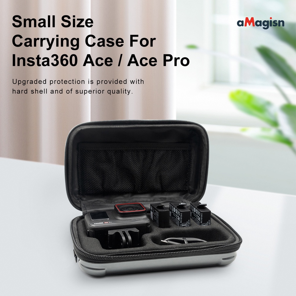 Amagisn สําหรับ Insta360 Ace/Ace Pro/Ace Pro 2 กระเป๋าเก็บของขนาดเล็กสําหรับอุปกรณ์ป้องกันกีฬากล้องอุปกรณ์เสริม