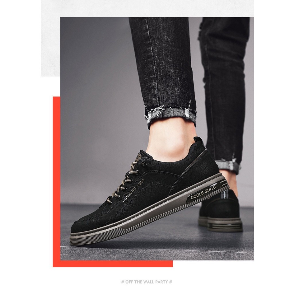 fashion รองเท้าผ้าใบผู้ชาย แบบผูกเชือก 2สี ไซส์40-44 รุ่น MVS038-212