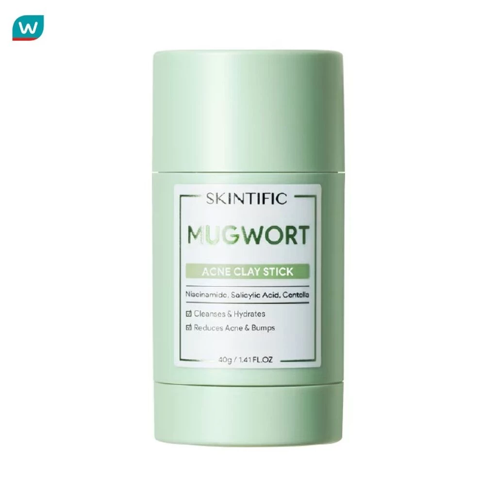 Skintific สกินทิฟิค มักเวิร์ท เคลย์มาส์ก สติ๊ก 40 กรัม สีเขียว