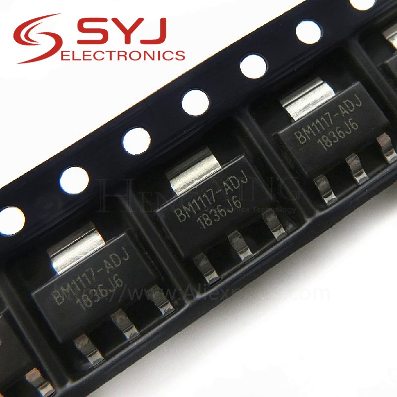10 ชิ้น/ล็อต LM1117IMPX-3.3 N05B LM1117IMPX-5.0 N06B LM1117MPX-ADJ N03A BM1117 SOT-223 ในสต็อก