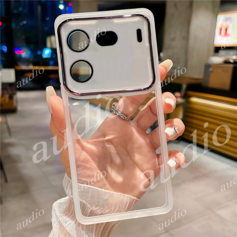 เคสโทรศัพท์มือถือ ซิลิโคนนิ่ม แบบใส ป้องกันเลนส์กล้อง สําหรับ IQOO 12 Pro 12pro 5G 2023 IQOO 12 12pr