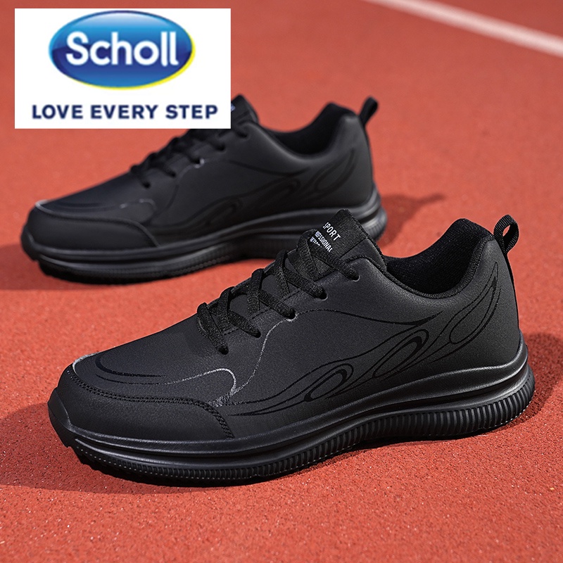 Scholl รองเท้ากีฬา รองเท้าผ้าใบ สลิปออน ส้นแบน สไตล์เกาหลี สําหรับผู้ชาย ไซซ์ 45 46 47 48 - รูปที่ 4