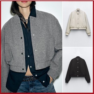 เสื้อแจ็กเก็ตบอมเบอร์ แบบนิ่ม สไตล์ใหม่ สําหรับผู้หญิง304627…