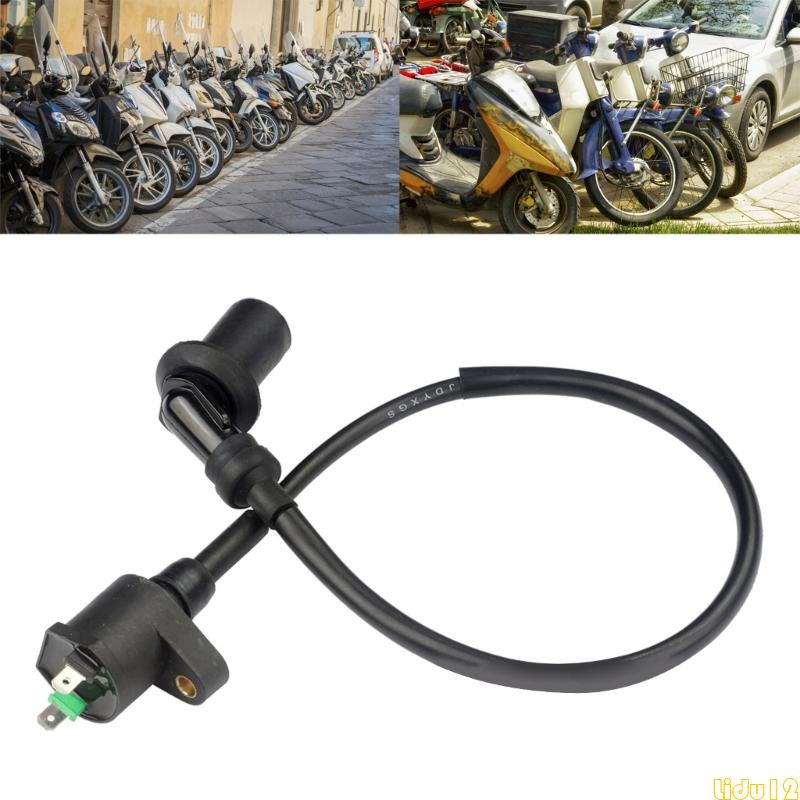 Lidu12 คอยล์จุดระเบิดรถจักรยานยนต์ สําหรับสกูตเตอร์ GY6 50 125 150CC ATV