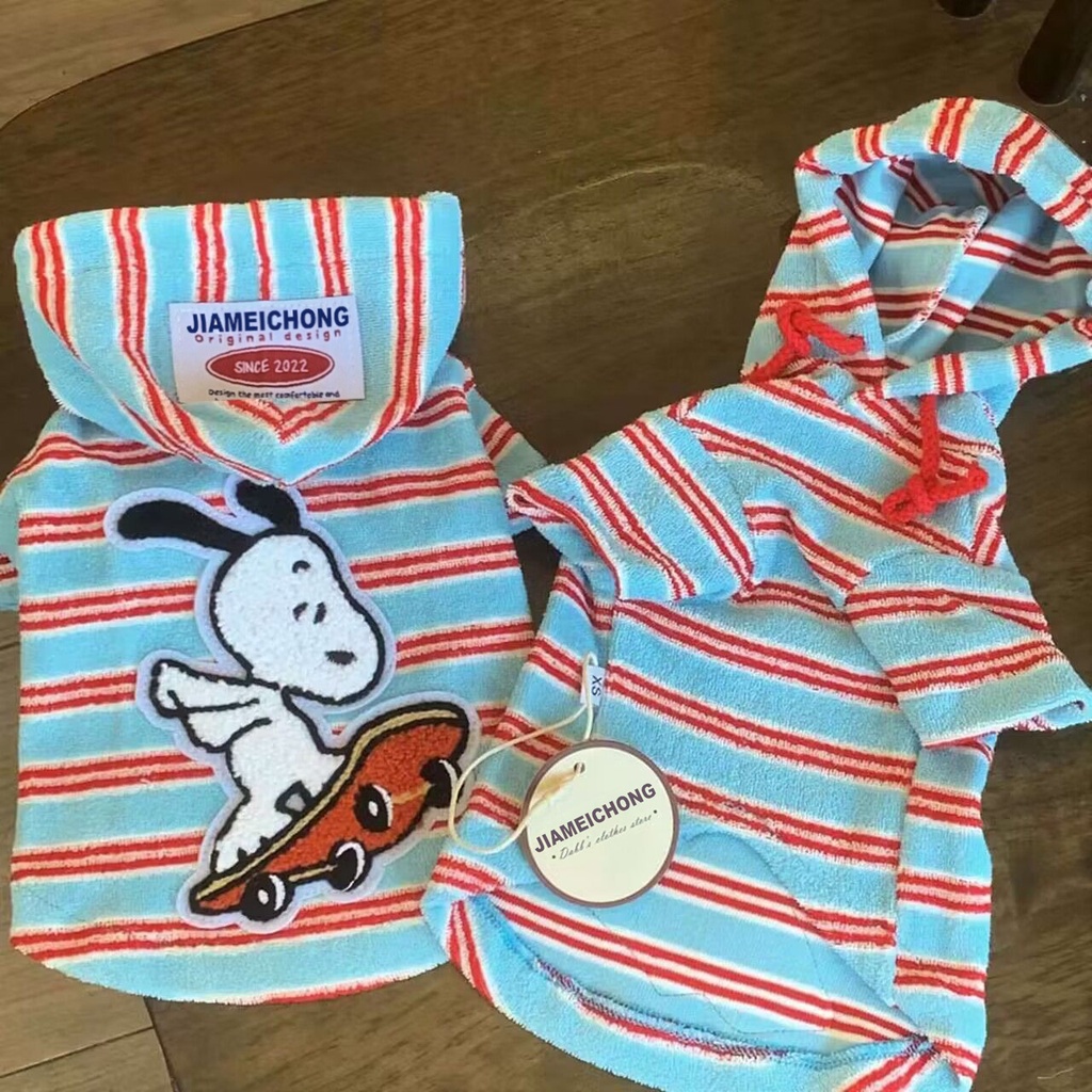 เสื้อผ้าสัตว์เลี้ยงสุนัขแมวฤดูใบไม้ร่วงฤดูหนาวHooded Sweatshirt Bichon Teddy Yorkshireเสื้อผ้าสัตว์เลี้ยงFS-SS