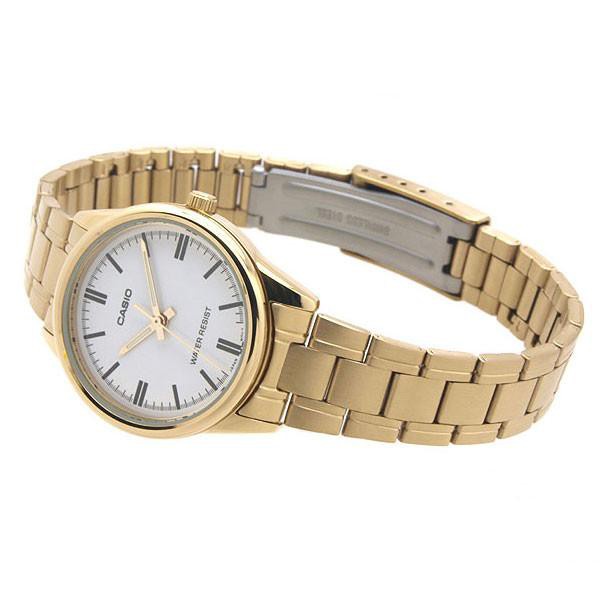 Casio Ladies' Gold Stainless Steel Strap Watch LTP-V005G-7A