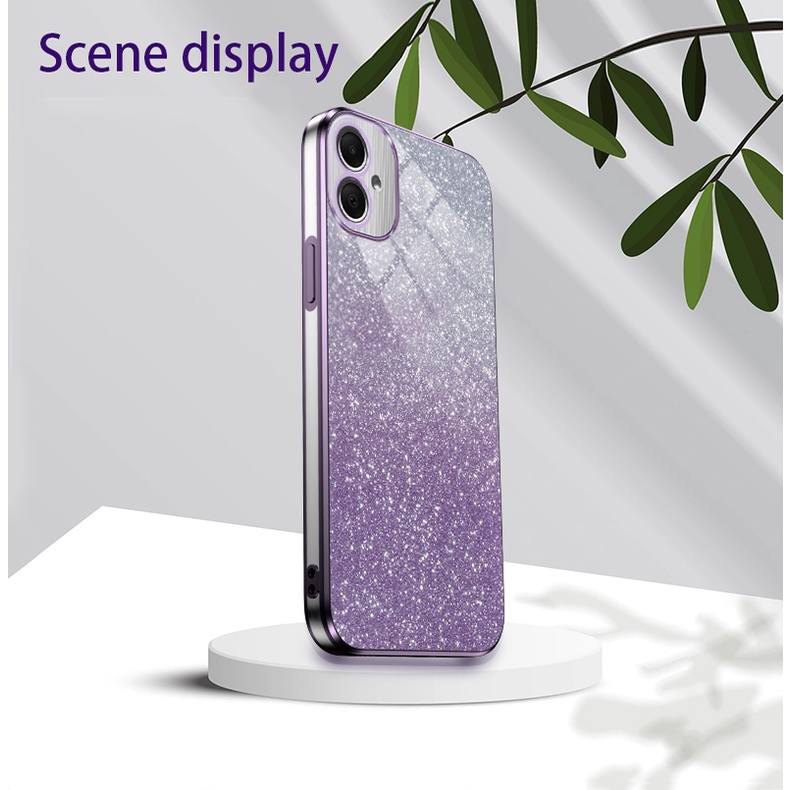 เคส Samsung A05 A04 A03 A03S A02S A02 A05S การไล่ระดับสีชุบกรณีโทรศัพท์ป้องกันการตกเคส