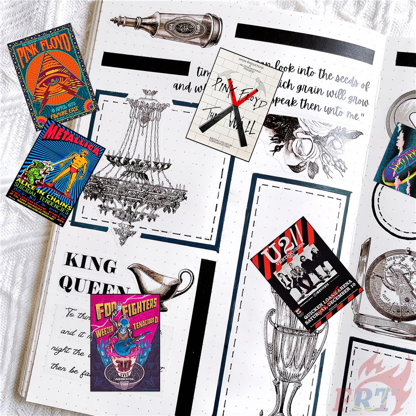 140Pcs/Set ★★★ Classical Retro Rock Band Album Poster Cover Q-1 Mini Diary Manual Stickers ★★★ DIY Fashion Scrapbooks Album Decor Decals Stickers（Size：2~3cm） - รูปที่ 3