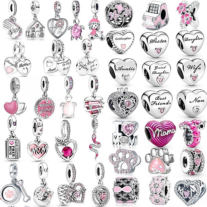 P จี้ Rose Silver 925 จี้เพชร Family Mother Sisters