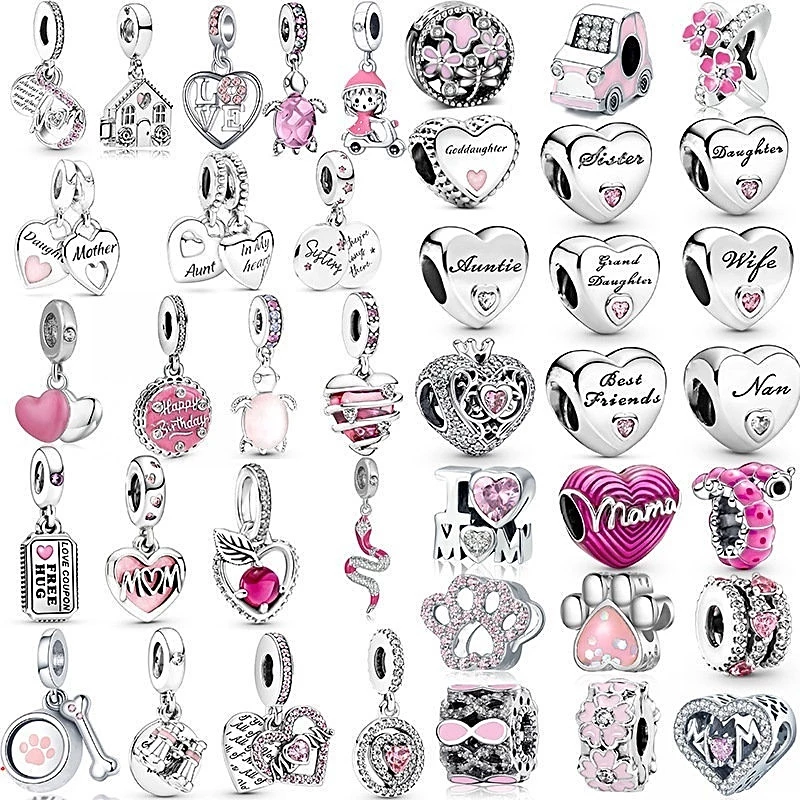 P จี้ Rose Silver 925 จี้เพชร Family Mother Sisters