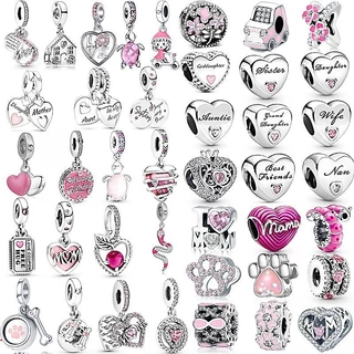 P จี้ Rose Silver 925 จี้เพชร Family Mother Sisters