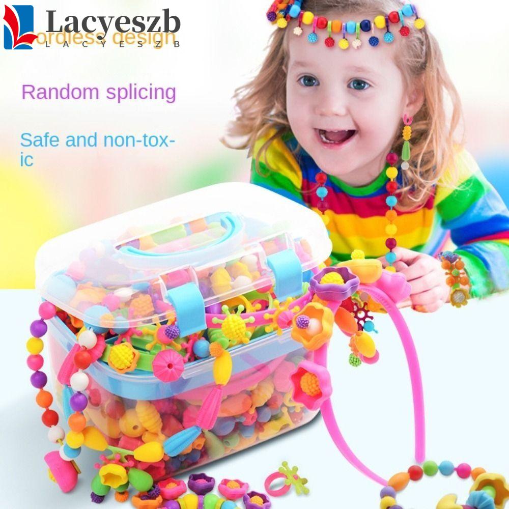 Lacyeszb ลูกปัดป๊อป ไร้สาย ขนาดใหญ่ หลากสี เครื่องประดับ DIY 200 ชิ้น