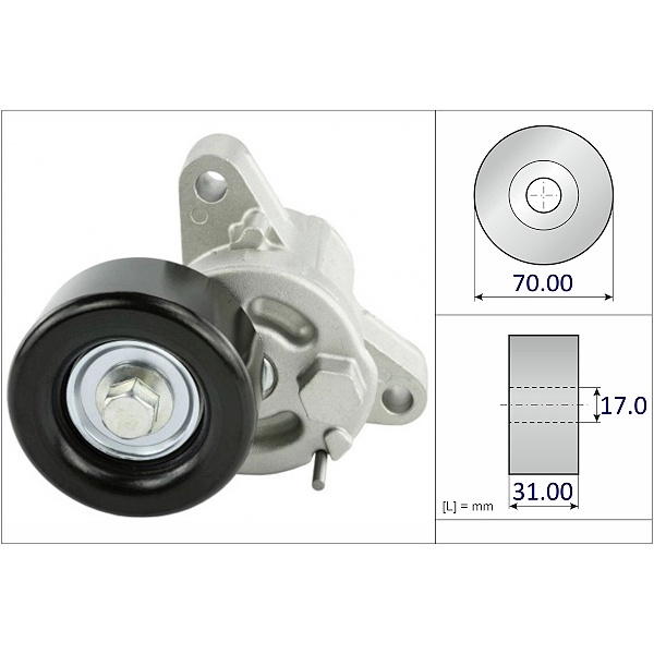 ลูกรอกสายพานหน้าเครื่อง LANCER EX 1.8 DELICA D5 2007- CITROEN C4 PEUGEOT 4008 2012- 4B10 4J10 1.8 4B