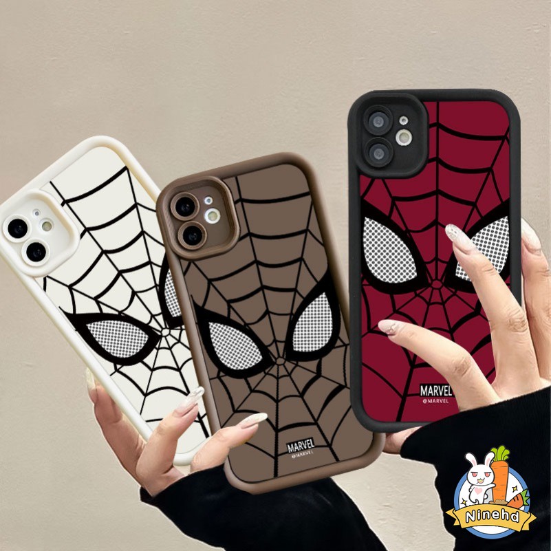 เคสป้องกันโทรศัพท์มือถือ แบบนิ่ม ลายแมงมุม สําหรับ Samsung A25 A15 A14 A13 A12 A03 A04 A04E A53 A52 A51 A54 A34 A50 A50S A30 A21S S24
