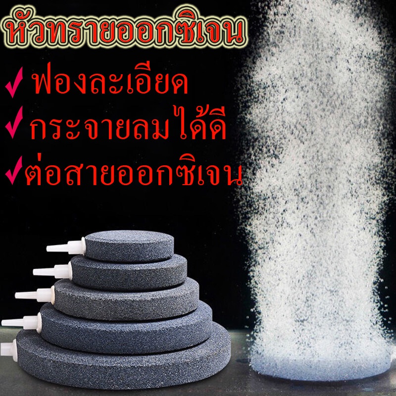 ส่งเร็ว หัวทราย หัวทรายออกซิเจน หัวทรายละเอียด ฟองละเอียด กระจายลมได้ดี เพิ่มออกซิเจนในตู้ปลา ต่อสายออกซิเจน