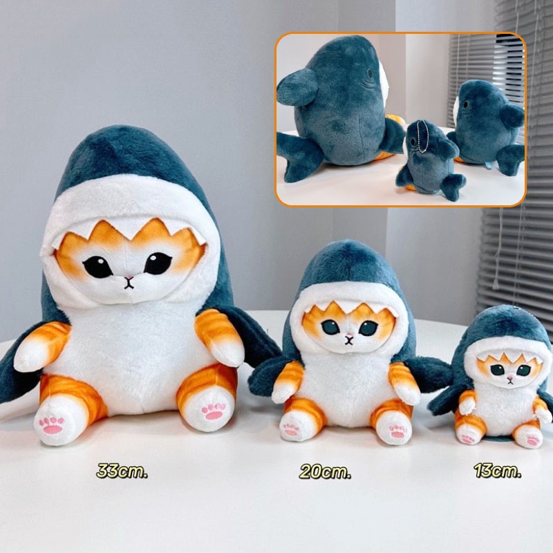 พร้อมส่ง🛑😀 ตุ๊กตาฉลาม หมอนตุ๊กตา13/20/30cm ของขวัญวันหยุด  ของขวัญสำหรับเด็ก