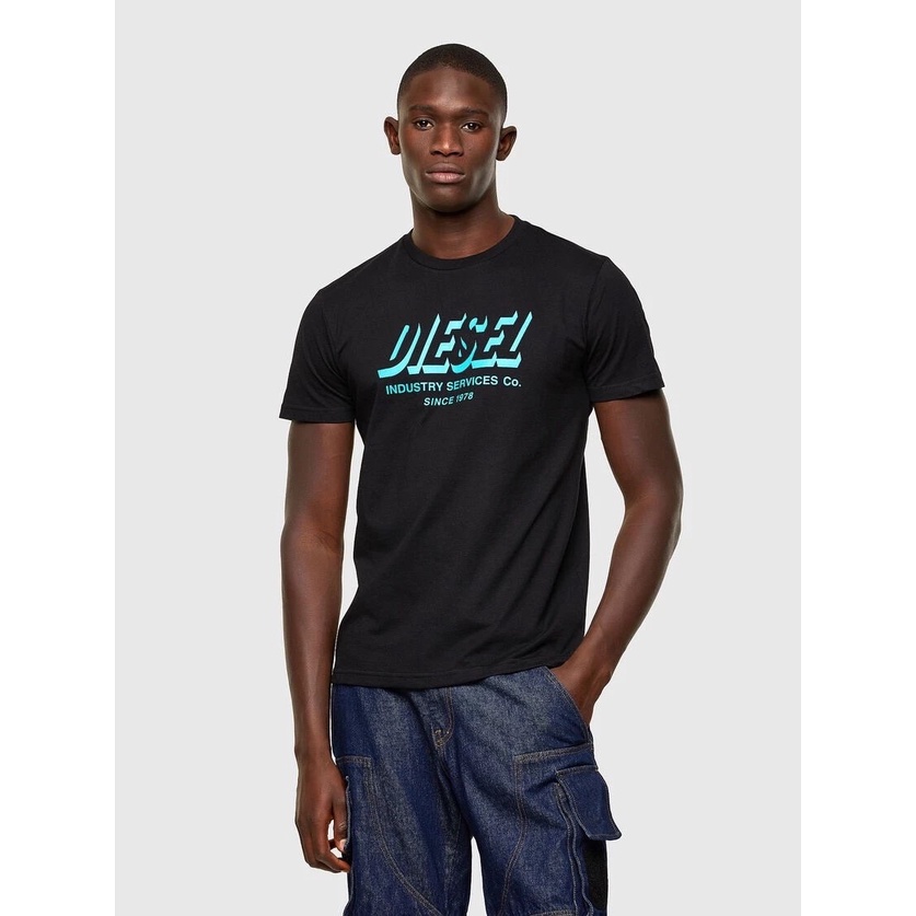 ระดับแสง a เสื้อยืดแขนสั้น ผ้าฝ้ายแท้ พิมพ์ลาย DIESEL DIESEL Italy T-DIEGOS-A5 1015