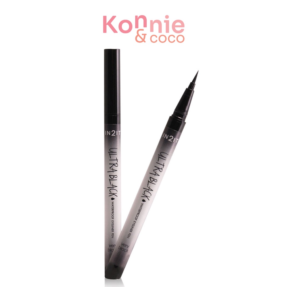 In2It Ultrablack Waterproof Eyeliner Pen อินทูอิท อายไลเนอร์เนื้อฟิล์มเรียบเนียนติดผิว.