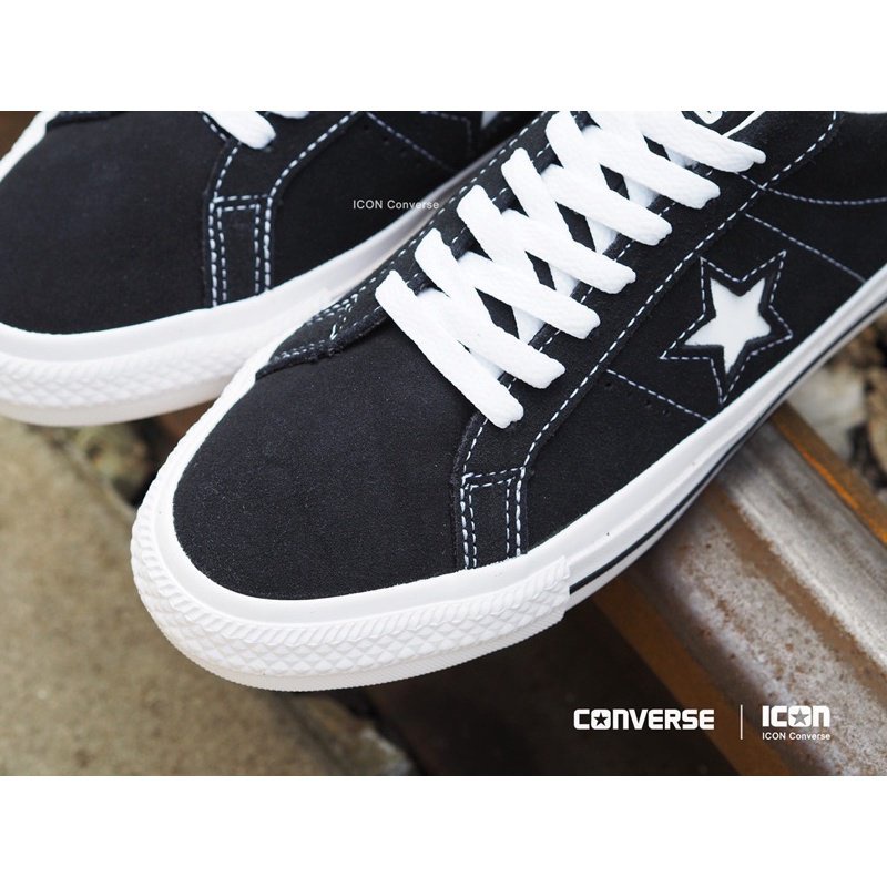 Converse One Star PRO OX - Black  #ฟรีเชือกดำ #แท้ #พร้อมถุงshopผ้าใบ รองเท้า true