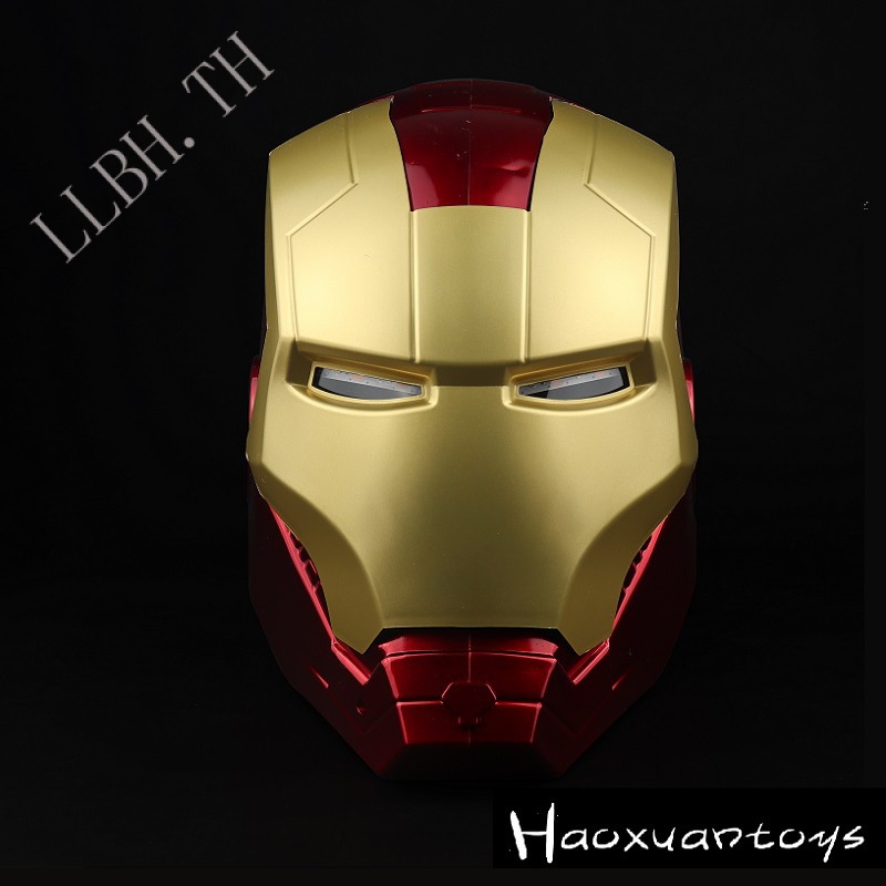 ถุงมือหน้ากากหมวกกันน็อค Iron Man สวมใส่ได้รุ่นเรืองแสง