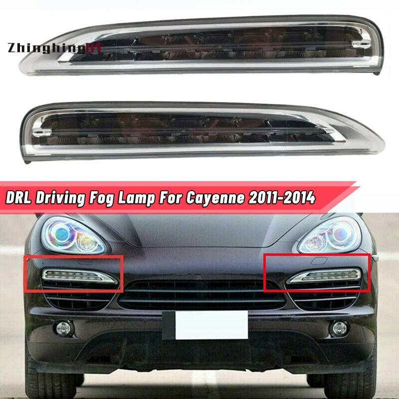 【Zhinghing01】ไฟตัดหมอก Led DRL ติดกันชนหน้ารถยนต์ สําหรับ Porsche Cayenne 2011 95863118100