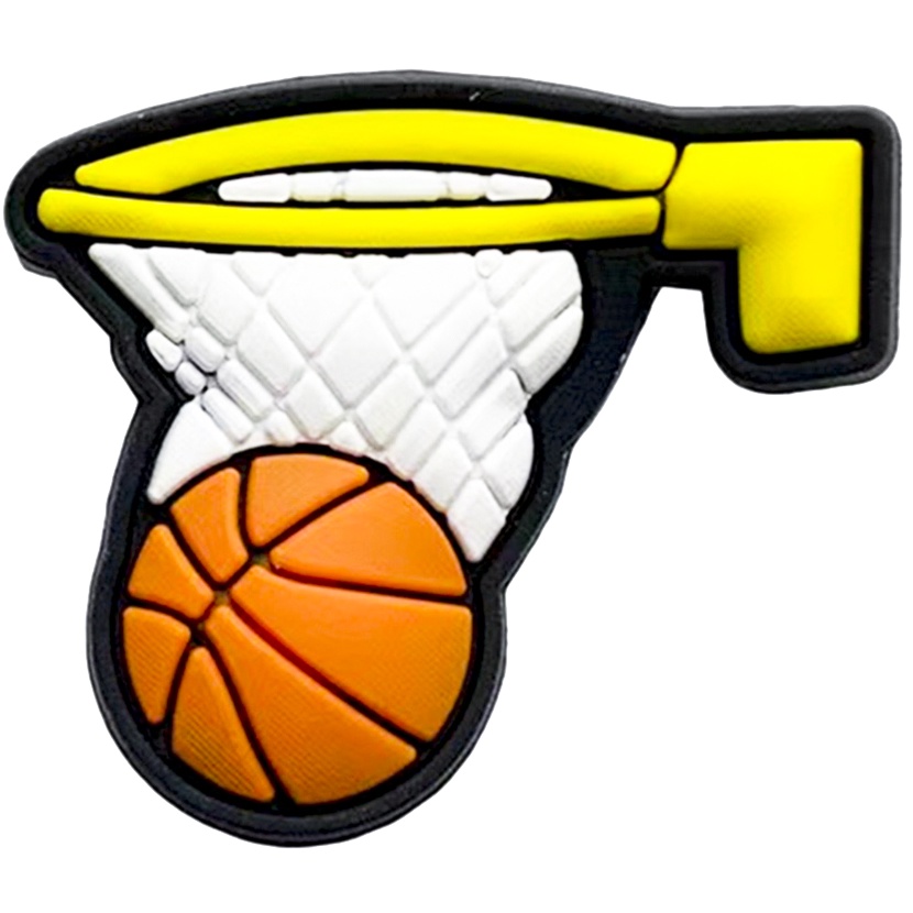 Croc NBA Professional Star Jibz Basketball DIY Clog Charms Pins สําหรับ Croc รองเท้าเสน่ห์