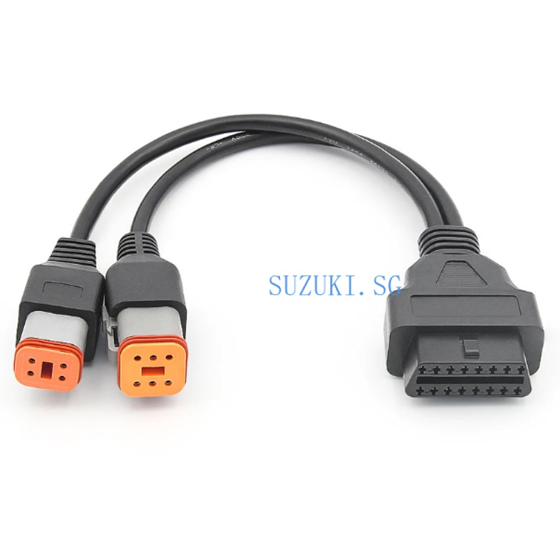 สายเคเบิ้ลต่อขยาย 4pin สําหรับ Harley Davidson 6pin เป็น 16pin OBD 2