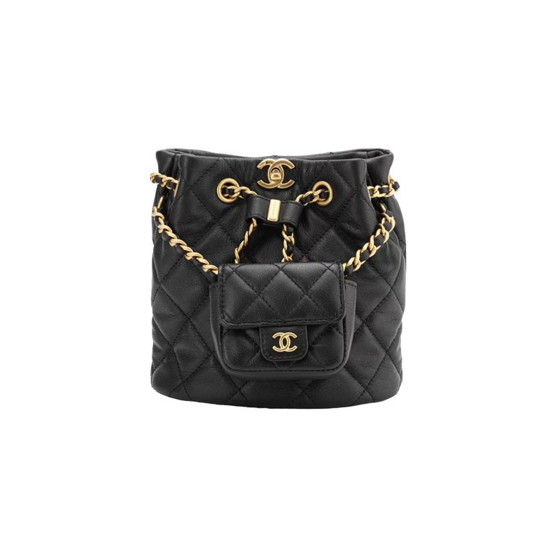Chanel/23A/Small/diamond/Chain Bag/กระเป๋าเป้คู่/แท้ 100%