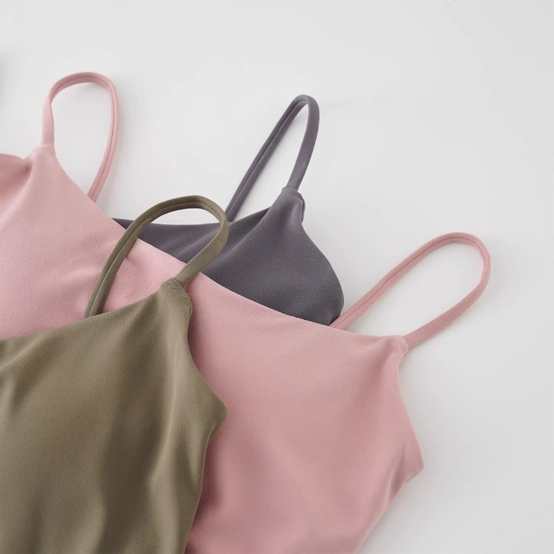 【YOGATRUTH】สปอร์ตบรา สายสปาเก็ตตี้สั้น เป็นมิตรกับผิวหนัง สําหรับผู้หญิง ใส่เต้นรํา เล่นโยคะ - รูปที่ 3