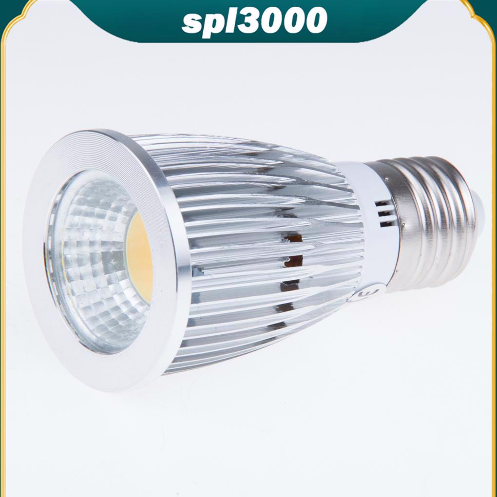 หลอดไฟสปอตไลท์ 12W E27 LED COB 100-245V หรี่แสงได้ สีขาว