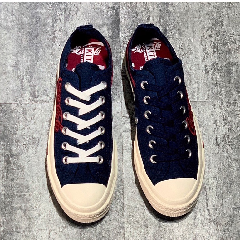 Kith X Coca-Cola x Converse Chuck 70 low-top casual sneakers navy blue สบาย ๆ   Hot sales  รองเท้า