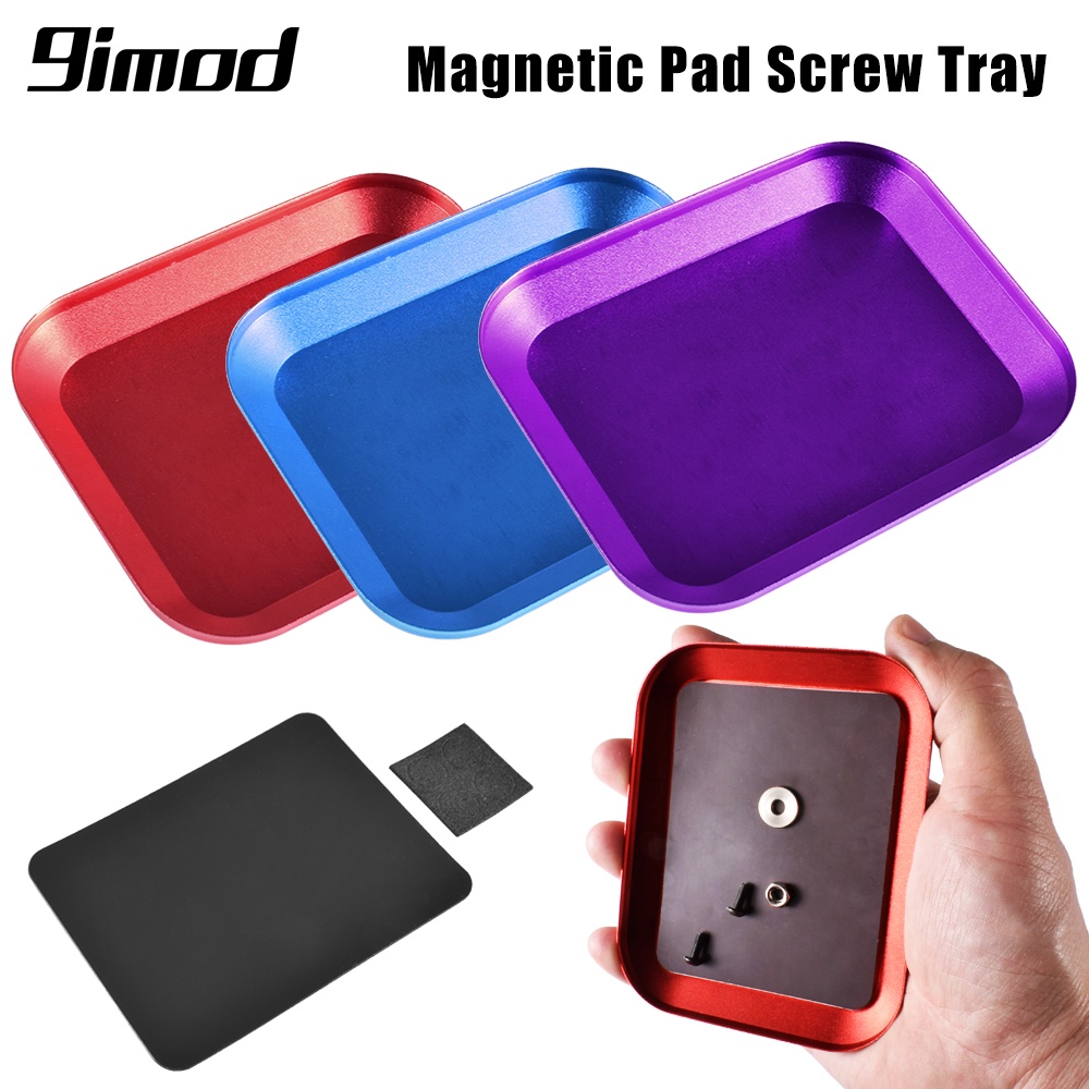 9imod ถาดสกรู พร้อมแผ่นแม่เหล็กอลูมิเนียม สําหรับซ่อมแซมเครื่องบินบังคับ เรือ รถยนต์