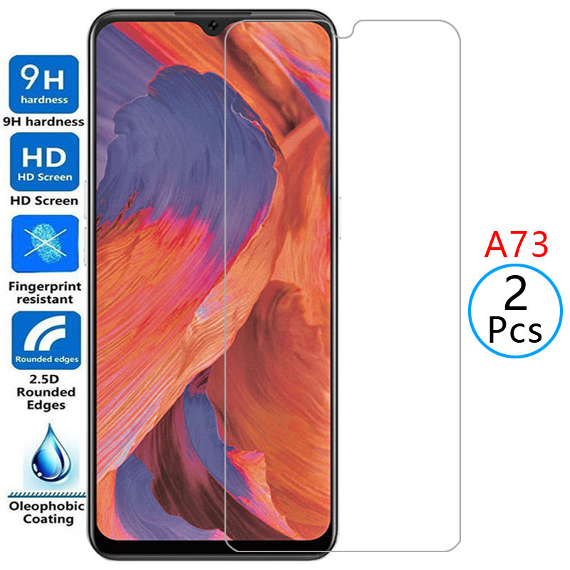 กระจกนิรภัยสําหรับ oppo a73 4g 5g ป้องกันหน้าจอกระจกนิรภัยบน oppoa73 a 73a ความปลอดภัยโทรศัพท์ฟิล์ม 