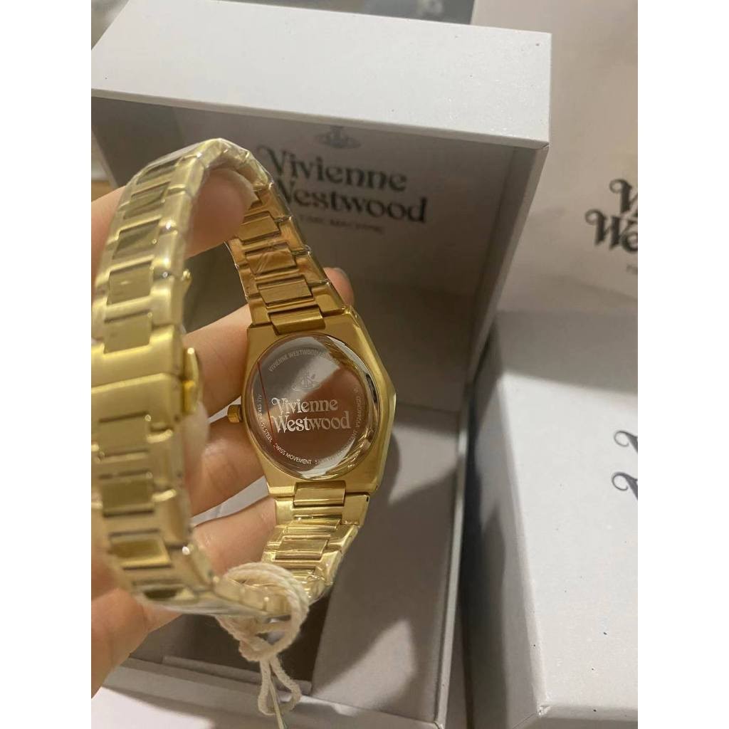 นาฬิกา Vivienne Westwood นาฬิกาข้อมือผู้หญิง นาฬิกาผู้หญิง แบรนด์เนม Brandname รุ่น VV244GRGD VV244SLSL VV244GDGR 34mm