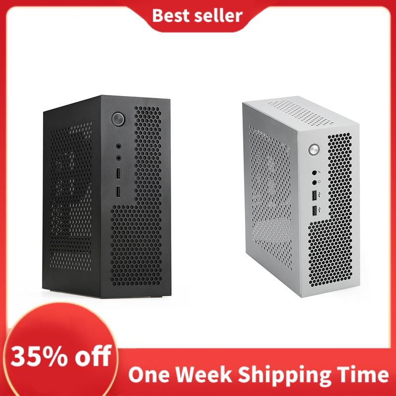 A09 HTPC คอมพิวเตอร์ Mini ITX Gaming PC แชสซีเดสก์ท็อปแชสซี USB2.0 คอมพิวเตอร์กรณีคอมพิวเตอร์บ้านในส