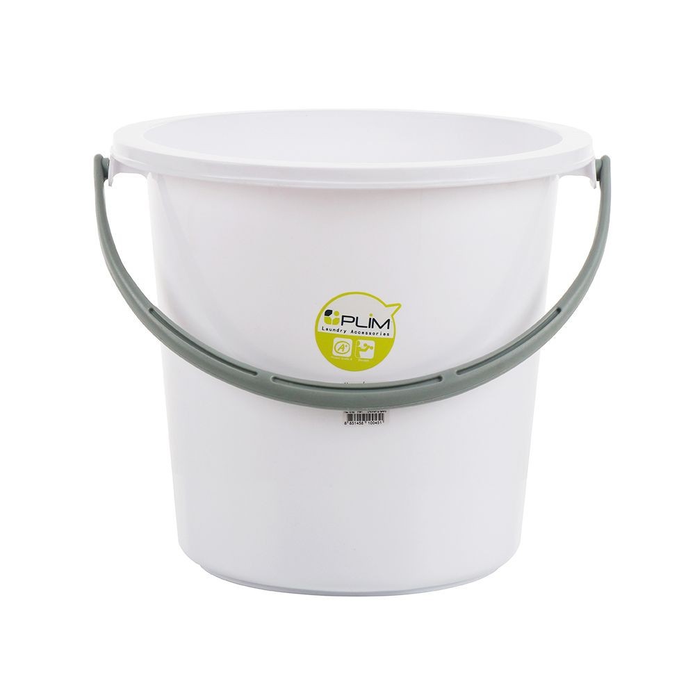 ถังน้ำ ถังน้ำกลม PLIM 4.5 แกลลอน สีขาว อุปกรณ์ทำความสะอาด ของใช้ภายในบ้าน ROUND BUCKET 4.5GL PLIM WH
