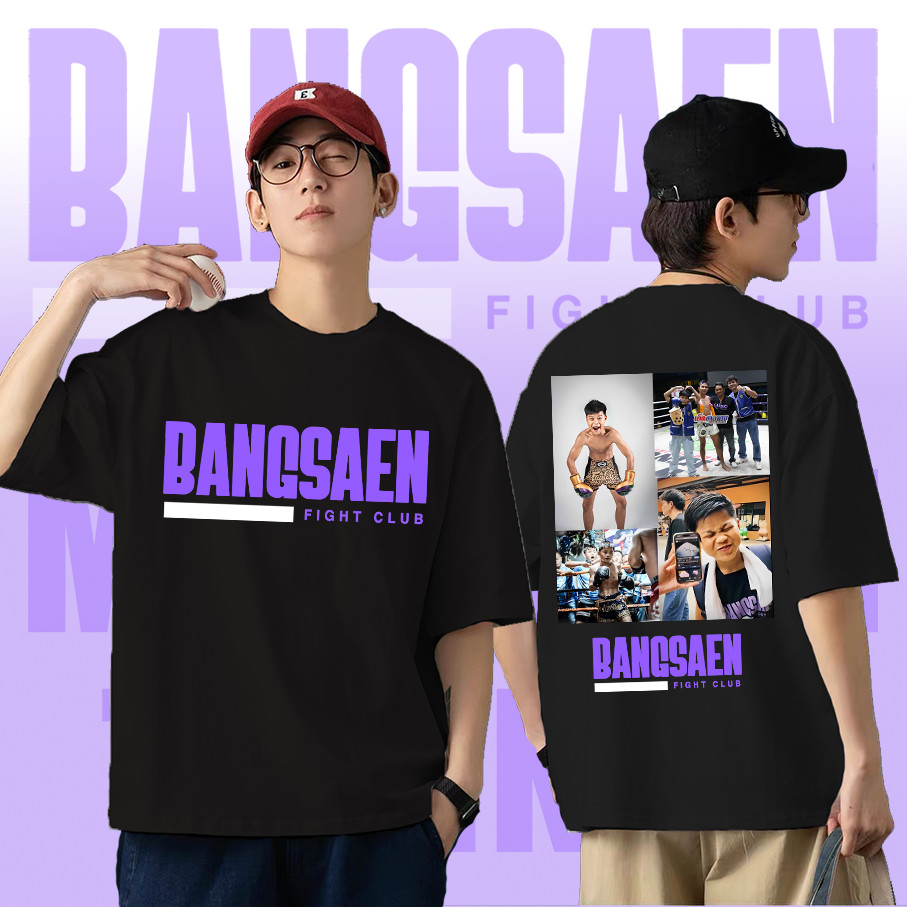 พร้อมส่ง New 2024 bangsaen fight club tshirt เสื้อยืดบางแสนไฟต์คลับ ขนาดเสื้อยืด ขนาดS-5XL-013