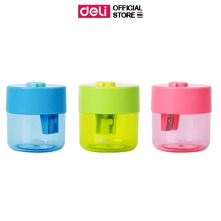 กบเหลาดินสอ Deli รุ่น EH557 กบเหลาดินสอแฟนซี สีพาสเทล สุดน่ารัก ขนาดจุใจ (คละสี /จำหน่าย 1 ชิ้น)