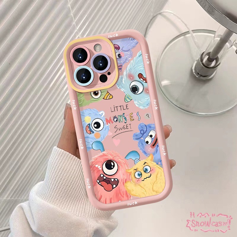 เคส Samsung A15 A23 A25 A05 A12 A32 A05s A24 A14 A03s A13 A21s A34 A52 A54 A50 A03 A53 สีสันลวดลายมอนสเตอร์น้อยสุดน่ารัก ราคา ถูกที่สุด ดีลบีเคเค แกลเลอรีภาพที่ 3