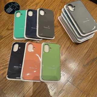 💥รุ่นใหม่💥Case ไอโฟน 15/16 Pro max เคส สีพื้น กำมะหยี่ for ไอโฟน iPhone 16 16Pro 16Promax 16Plus 15Pro 15Promax 024